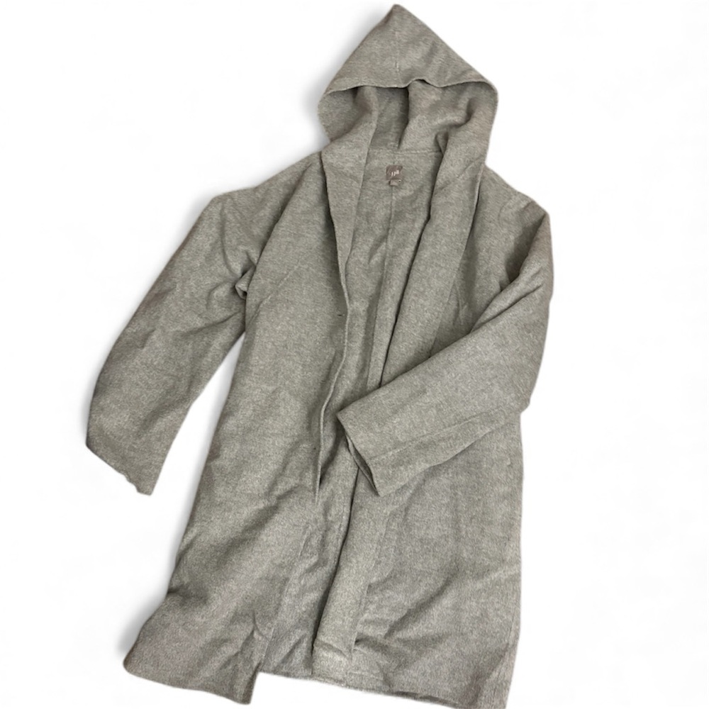 J. Jill Gray Hooded Coat wool + angora